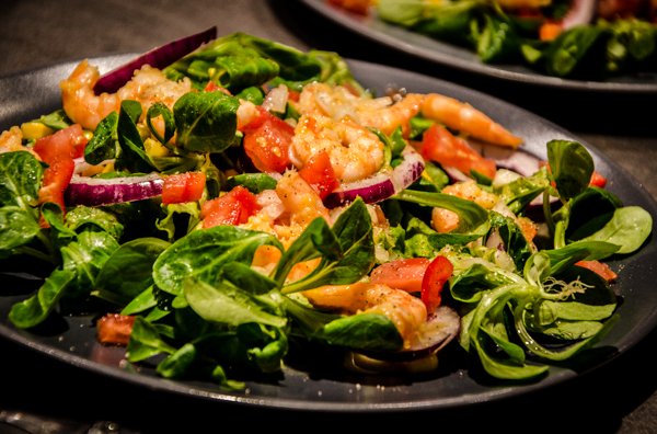 salade de crevette tabasco habanero rhum