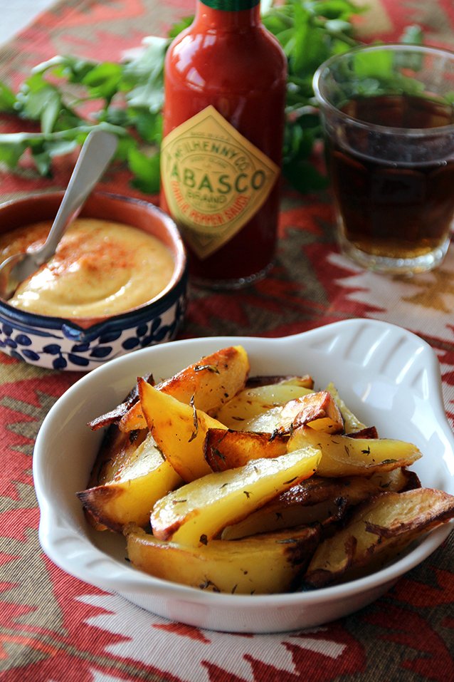 Potatoes sauce cajun