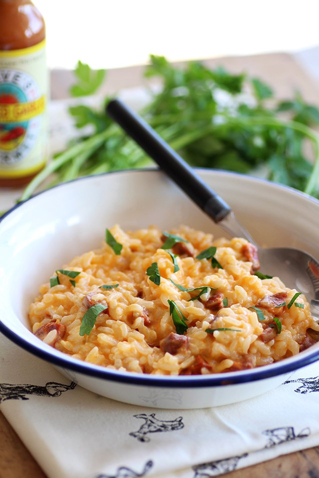 Risotto au chorizo