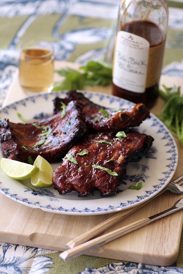Travers de porc au rhum