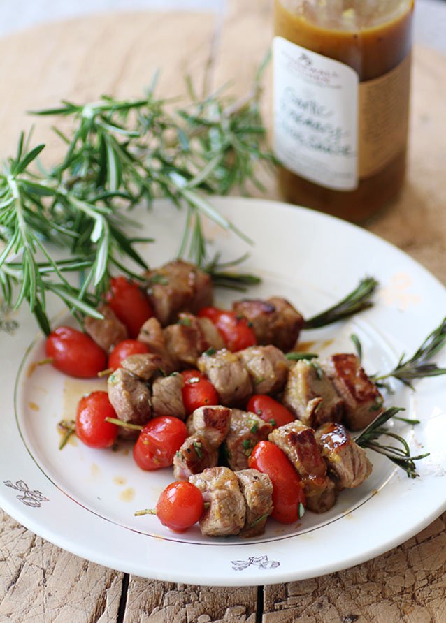Brochettes d&rsquo;agneau au romarin