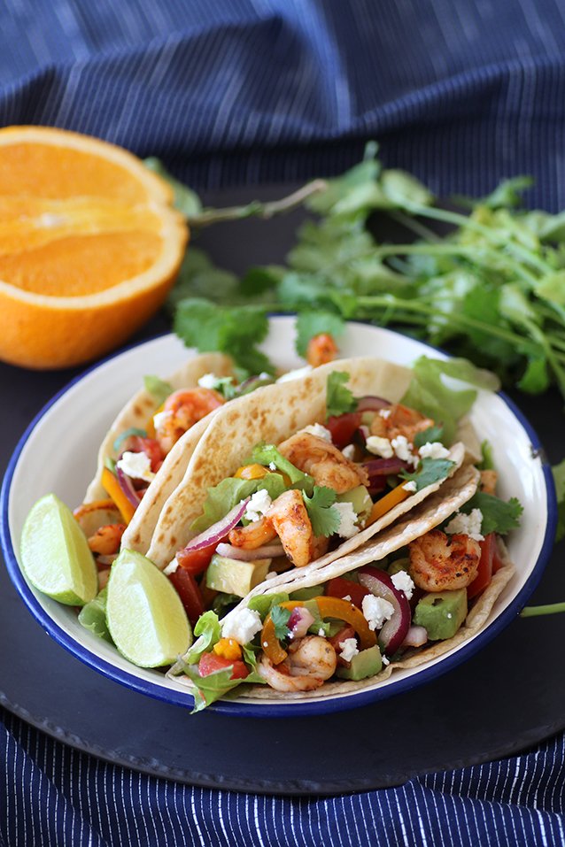 Tacos aux crevettes