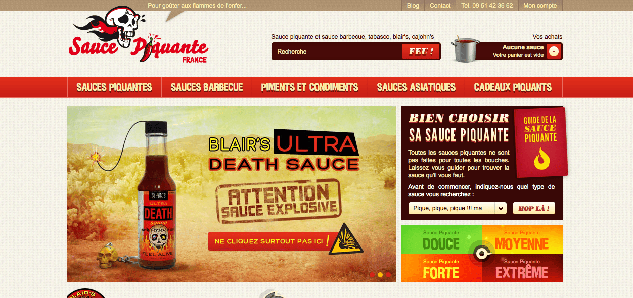 2012 : nouveau site piquant