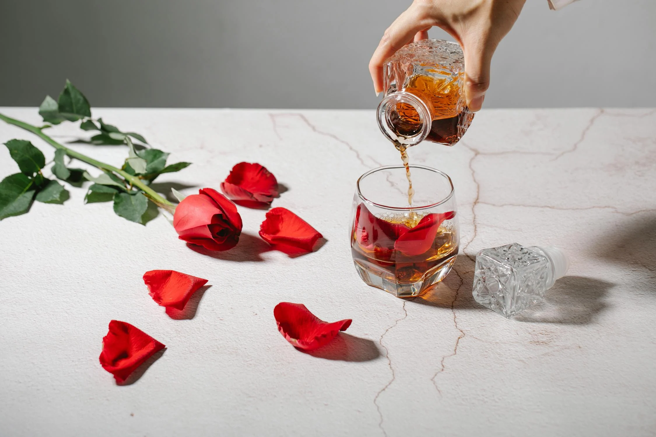 Recette du cocktail au nom de la rose