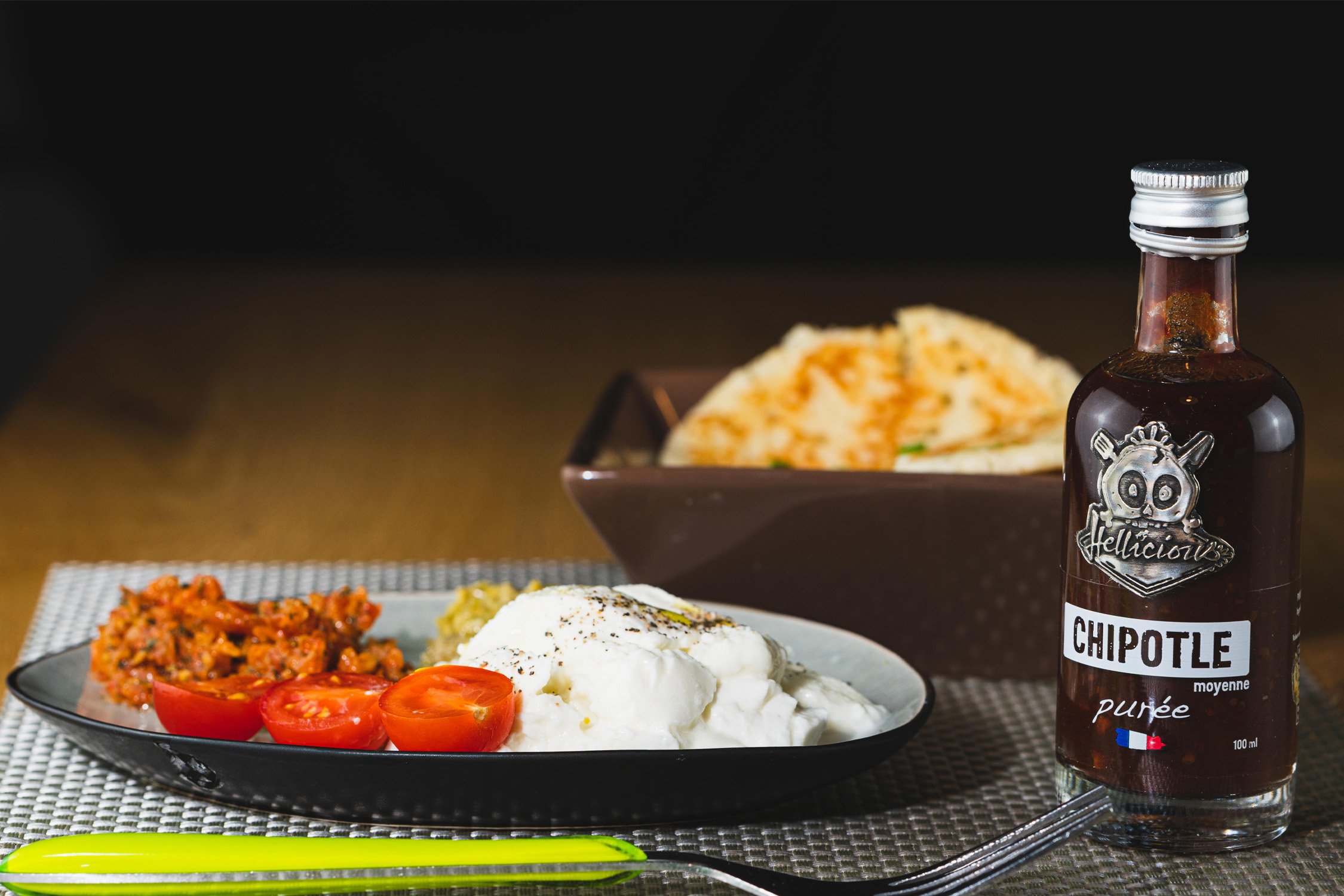 légumes grillés à la sauce chipotle