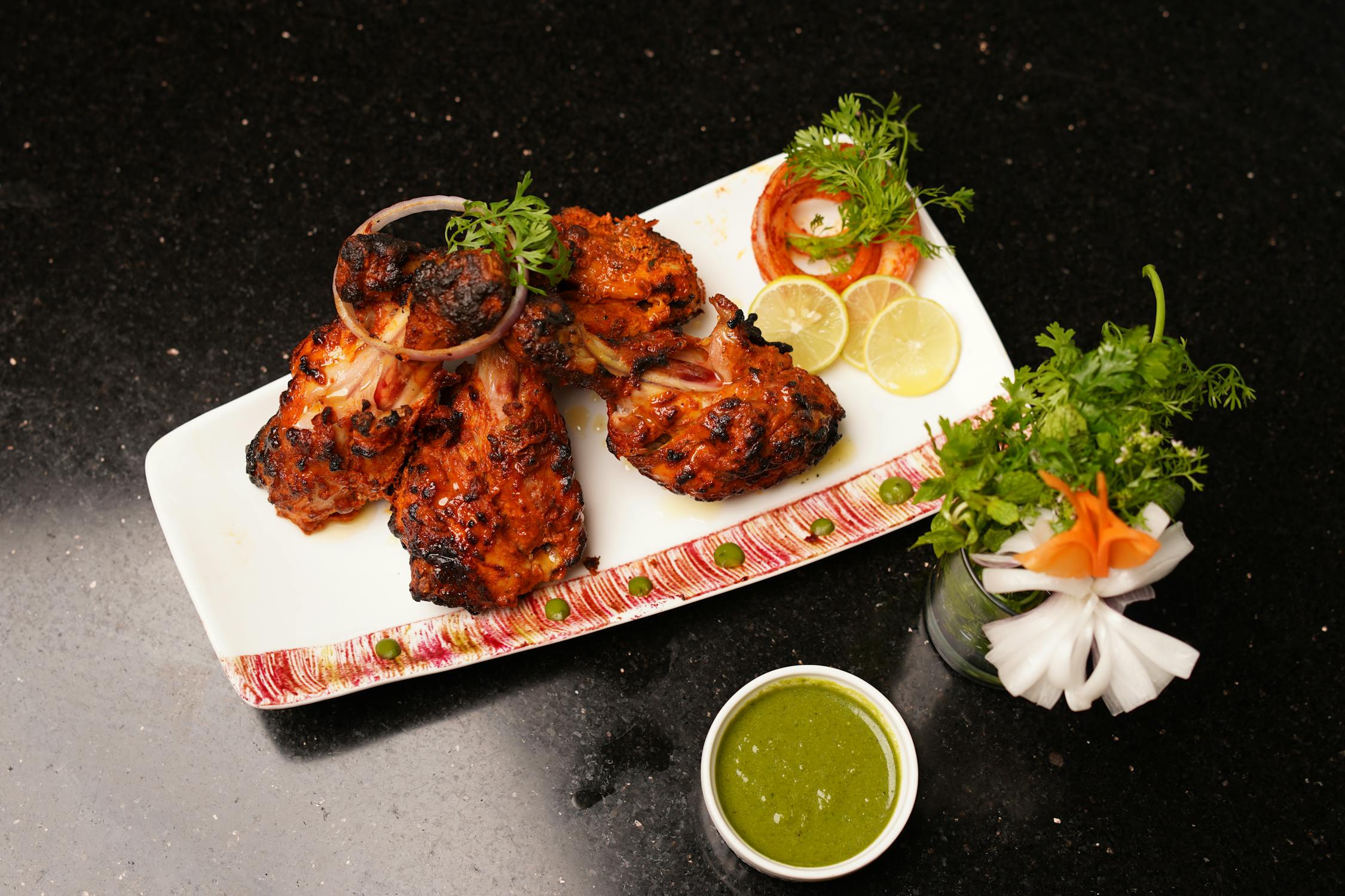 Poulet tandoori au barbecue