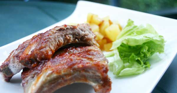 Ribs sauce barbecue