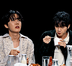 Jin et J-Hope ont tout donné dans l'émission Hot Ones !