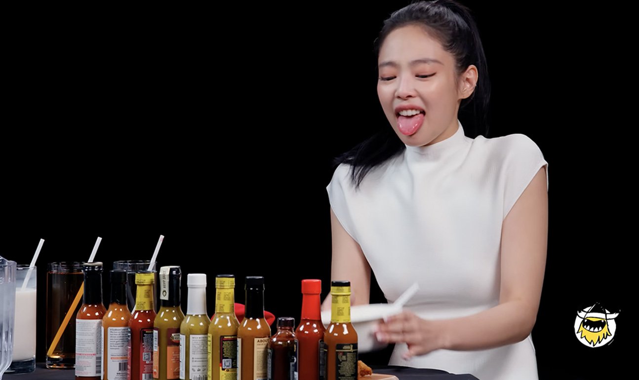 Jennie from Blackpink got really hot during her appearance on the cult show Hot Ones