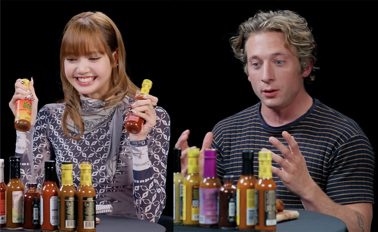 Lisa from Blackpink and Jeremy from Shameless and The Bear appeared on the Hot Ones show