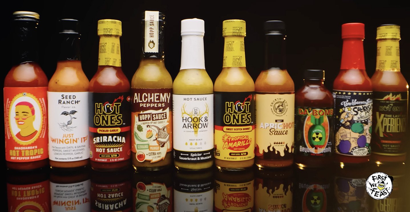 Sélection 10 sauces Hot Ones saison 27