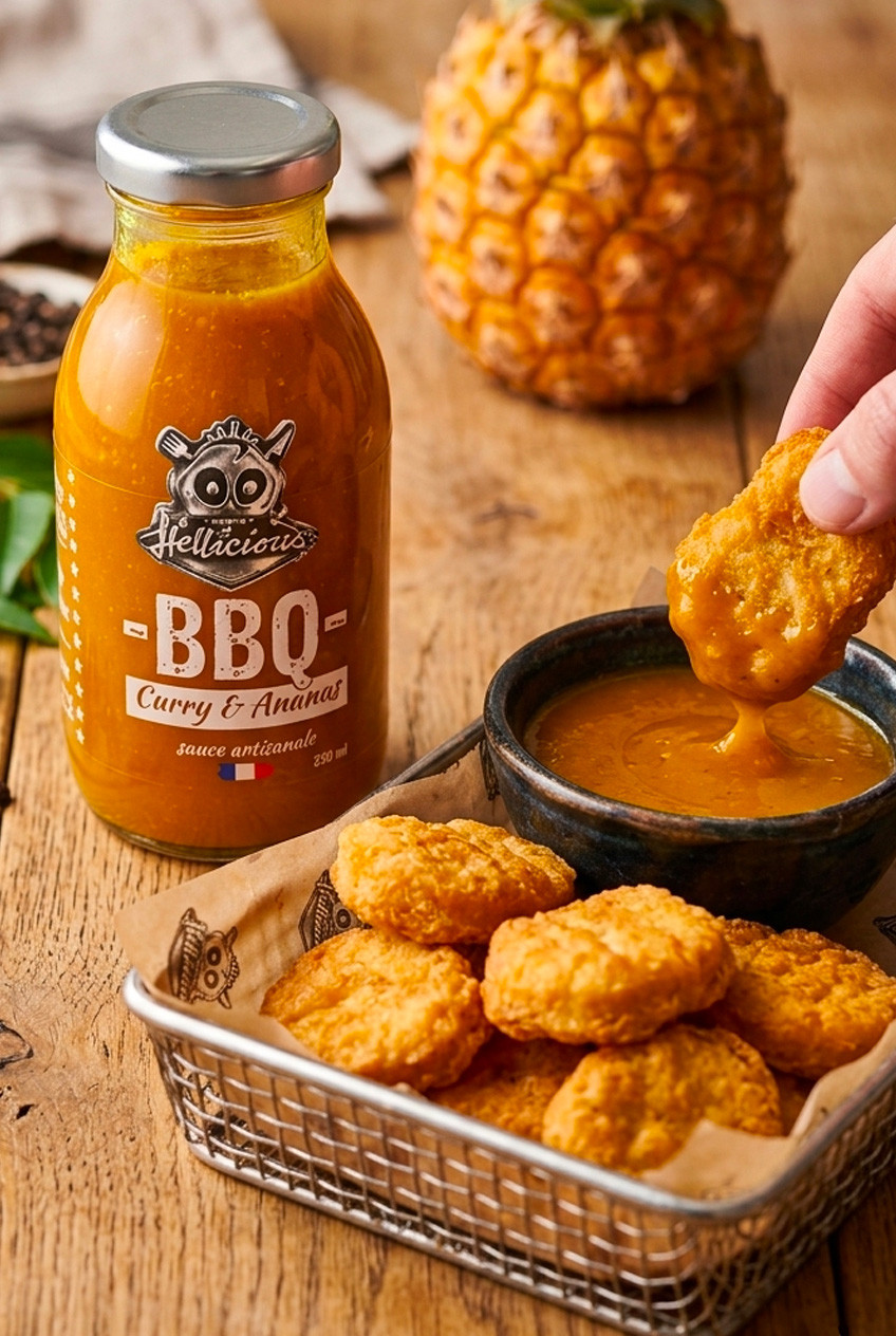 La Curry Ananas la sauce préférée de vos nuggets !