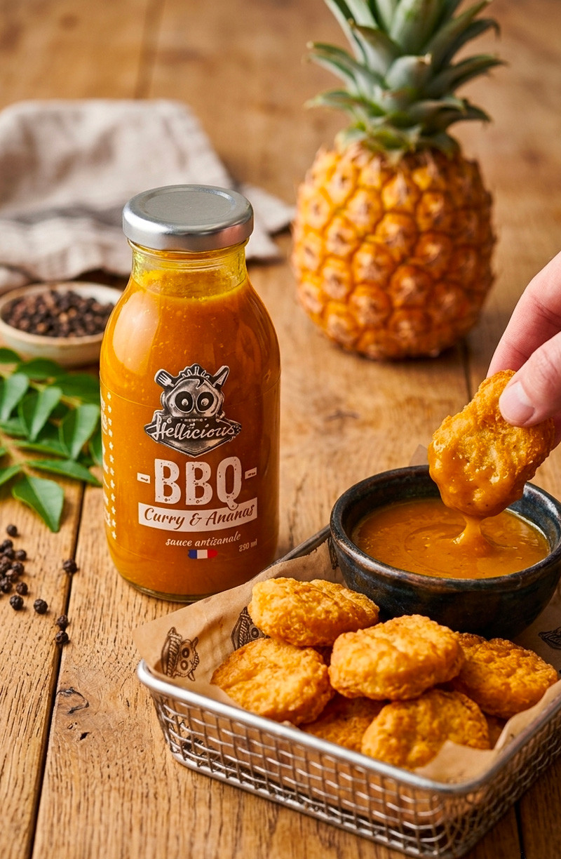 La Curry Ananas la sauce préférée de vos nuggets !